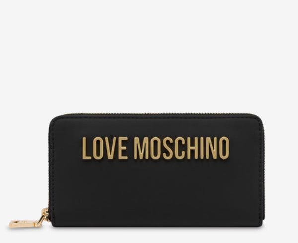 Portafogli Love Moschino donna zip around Lettering Logo