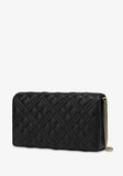 Borsa Love Moschino clutch shiny quilted